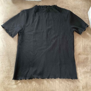 ジーユー(GU)の63-730 GU リブカットソー　半袖(Tシャツ/カットソー(半袖/袖なし))