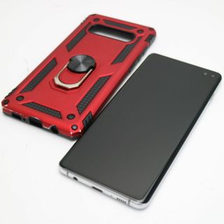 ギャラクシー(Galaxy)の超美品 SCV42 Galaxy S10＋ プリズムホワイト  SIMロック解除済み M777(スマートフォン本体)