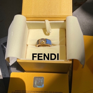 フェンディ(FENDI)のFENDI フェンディ エフイズ リング バイカラー ロゴ刻印 F is 指輪(リング(指輪))