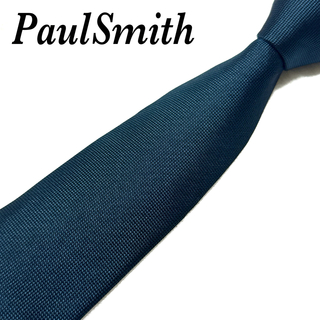 Paul Smith - 【極美品】 ポールスミス ネクタイ ロゴ ソリッドタイ シルク ハイブランド