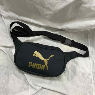 プーマ(PUMA)の新品未使用品　PUMA プーマ 黒　ウエストバッグ　ボディバック(ウエストポーチ)