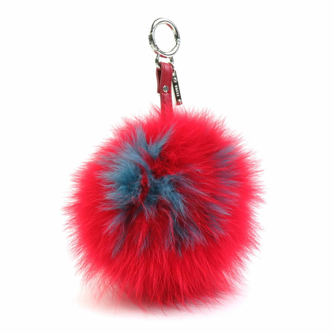 FENDI - フェンディ FENDI チャーム ファー/レザー レッド FENDI - フェンディ FENDI チャーム ファー/レザー レッド