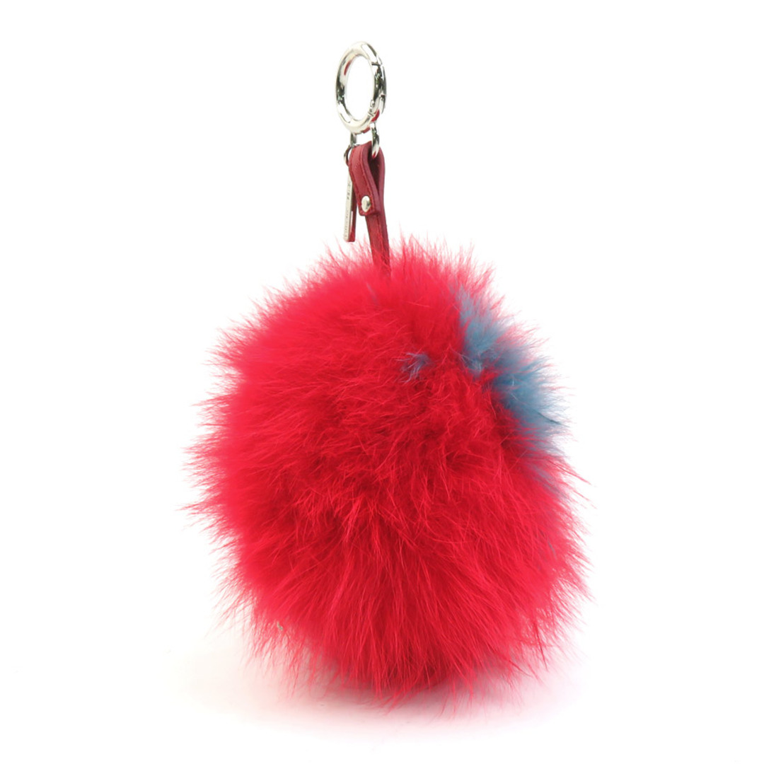 FENDI - フェンディ FENDI チャーム ファー/レザー レッド FENDI - フェンディ FENDI チャーム ファー/レザー レッド