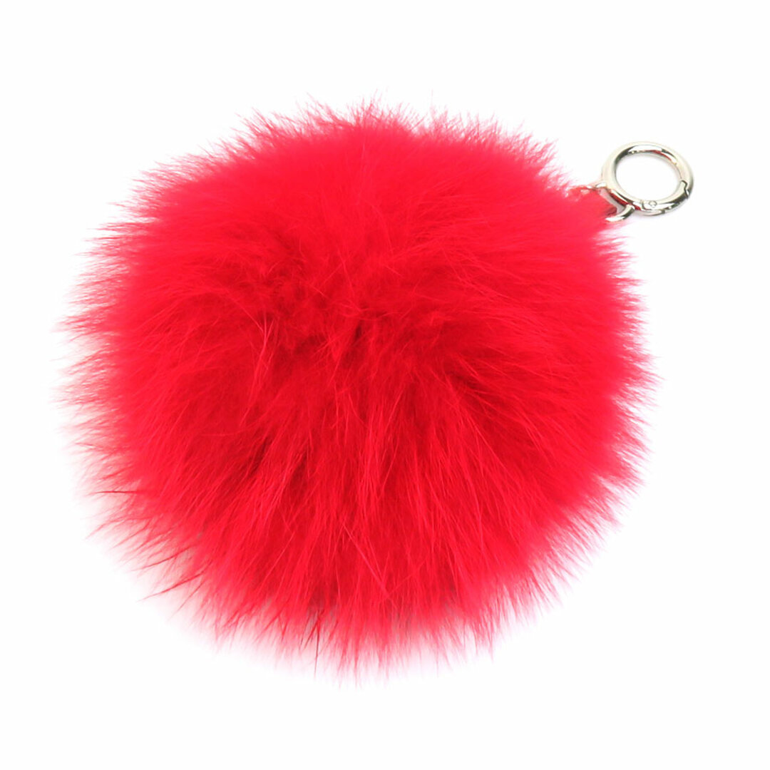 FENDI - フェンディ FENDI チャーム ファー/レザー レッド FENDI - フェンディ FENDI チャーム ファー/レザー レッド