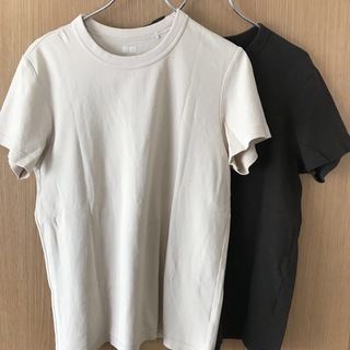 ユニクロ(UNIQLO)のUNIQLO  ユニクロ　クルーネックT  2枚セット　XL(Tシャツ(半袖/袖なし))