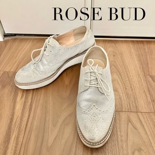 ローズバッド(ROSE BUD)の●ROSE BUD メタリックマニッシュシューズ(ローファー/革靴)