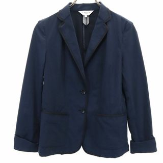 ランバン(LANVIN)のランバン ストレッチ テーラードジャケット 38 ネイビー系 LANVIN レディース(テーラードジャケット)