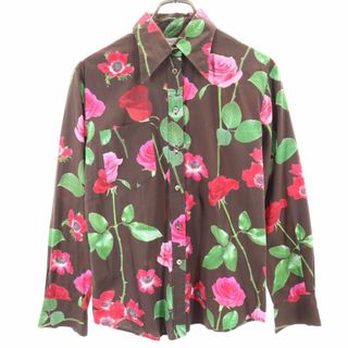 ポールスミス(Paul Smith)のポールスミス 花柄 長袖 シャツ 42 ブラウン系 Paul Smith レディース(シャツ/ブラウス(長袖/七分))