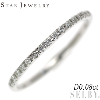 スタージュエリー(STAR JEWELRY)のスタージュエリー K18WG ダイヤモンド リング 0.08ct(リング(指輪))