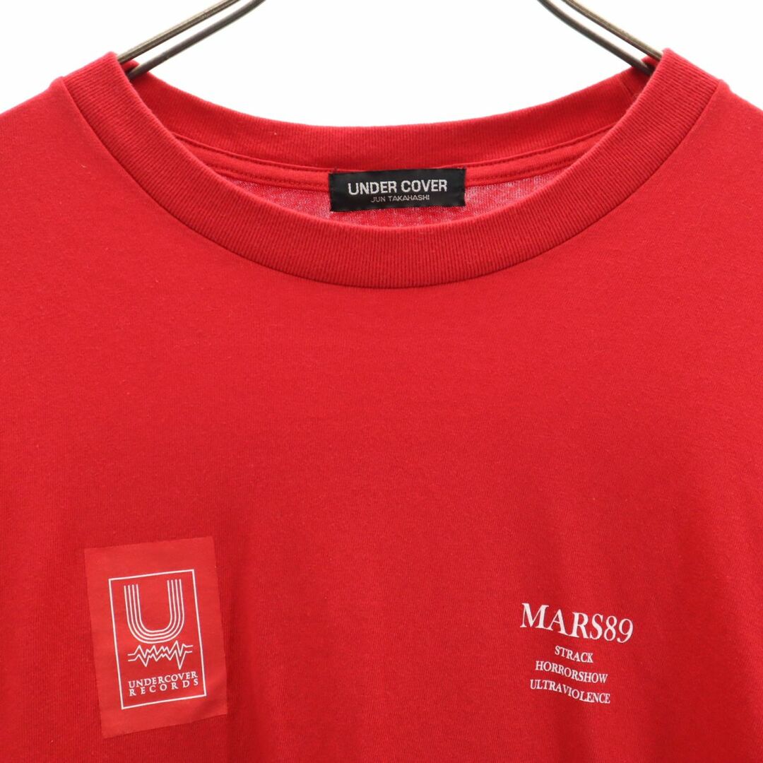 アンダーカバー 日本製 バックプリント 長袖 Tシャツ 4 赤系 アンダーカバー 日本製 バックプリント 長袖 Tシャツ 4 赤系