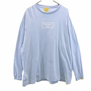 エフアールツー(#FR2)のエフアールツー 長袖 Tシャツ XL ブルー FR2 ロンT メンズ(Tシャツ/カットソー(七分/長袖))