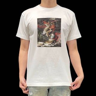 未使用新品 ナポレオン 肖像画 落書きグラフィティ サンベルナール峠を越える(Tシャツ/カットソー(半袖/袖なし))