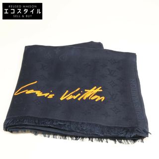 ルイヴィトン(LOUIS VUITTON)のルイヴィトン 【新品同様/国内正規/20年製】R97490 LVロゴ/モノグラム カシミヤxシルクｘウール(ストール/パシュミナ)