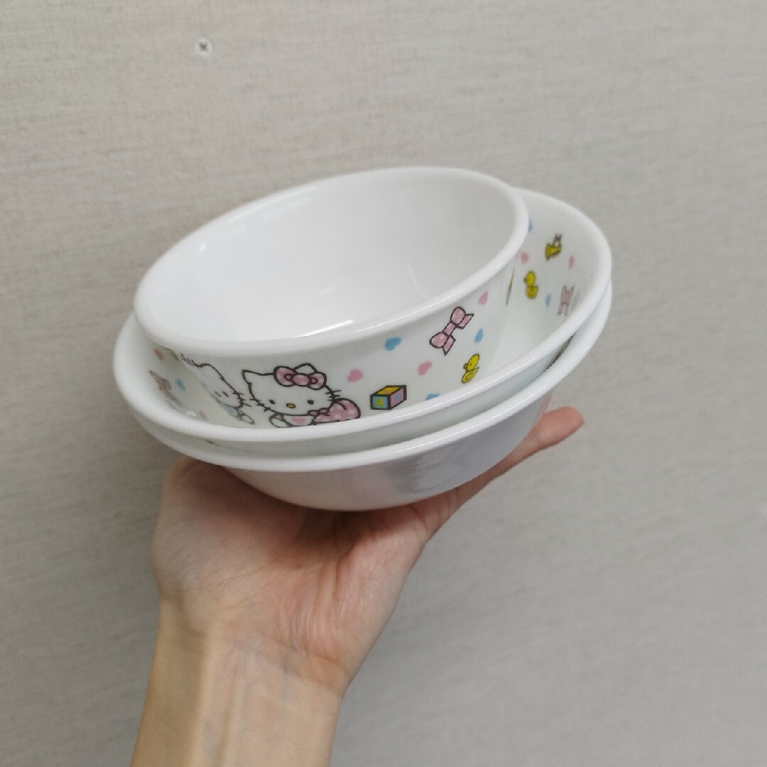 CORELLE - 【コレール】ハローキティ ベビーキティ お皿 3枚 CORELLE - 【コレール】ハローキティ ベビーキティ お皿 3枚