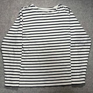 アーカイブ(Archive)の00's archive ボーダーロンTシャツ バスクシャツ 白×黒(Tシャツ/カットソー(七分/長袖))