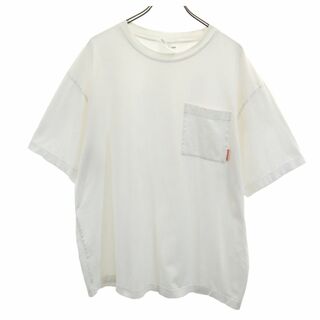 アクネスタジオ 半袖 Tシャツ L 白 Acne Studios メンズ(Tシャツ/カットソー(半袖/袖なし))