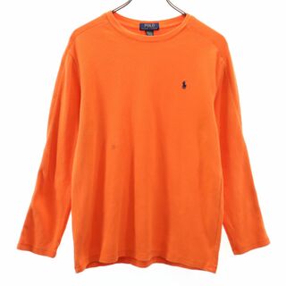 ポロラルフローレン(POLO RALPH LAUREN)のポロラルフローレン 長袖 Tシャツ L オレンジ POLO RALPH LAUREN ロンT メンズ(Tシャツ/カットソー(七分/長袖))