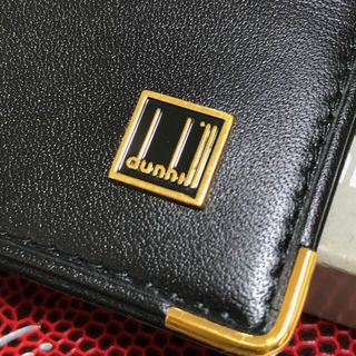 ダンヒル(Dunhill)の【未使用品】dunhill 二つ折り財布 黒(折り財布)