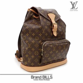 ルイヴィトン(LOUIS VUITTON)の未使用品 ルイ ヴィトン モンスリGM バックパック リュック MI0041 モノグラム ブラウン ゴールド金具(リュック/バックパック)