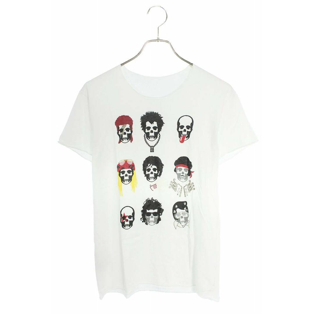 Lucien pellat-finet(ルシアンペラフィネ)のルシアンペラフィネ マルチアーティストスカルプリントTシャツ メンズ S メンズのトップス(Tシャツ/カットソー(半袖/袖なし))の商品写真