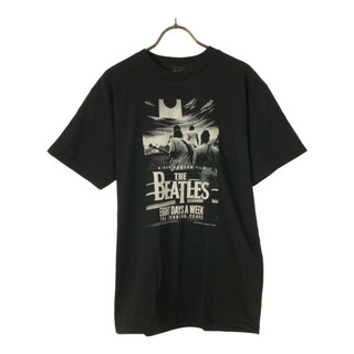 ビートルズ(THE BEATLES)のビートルズ プリント 半袖 Tシャツ M ブラック The Beatles メンズ(Tシャツ/カットソー(半袖/袖なし))