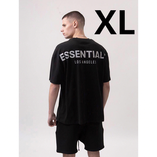 エスエッセンシャルズ(S.ESSENTIALS)のESSENTIALS  Tシャツ  XL  ブラック(Tシャツ/カットソー(半袖/袖なし))