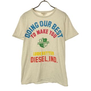 DIESEL - ディーゼル プリント 半袖 Tシャツ S ホワイト系 DIESEL メンズ