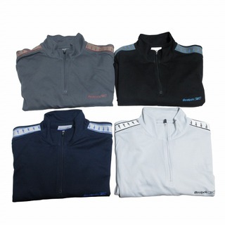 Reebok - リーボック Tシャツ 4点セット ロゴ刺繍 長袖 グレー ブラック ネイビー L