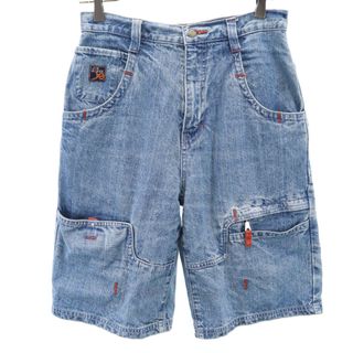 ジョーボクサー デニム ハーフパンツ 14 ウォッシュブルー系 JOE BOXER レディース(クロップドパンツ)