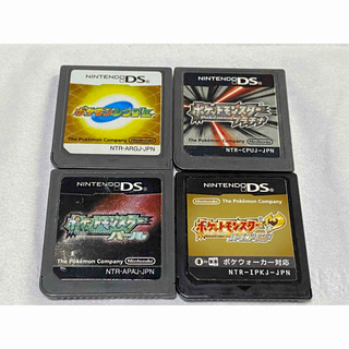 ニンテンドウ(任天堂)のポケモン DS ソフト カセット 4点 まとめ売り(家庭用ゲームソフト)