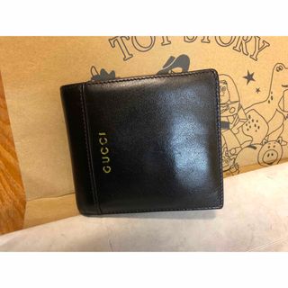 グッチ(Gucci)の【美品】GUCCI グッチ 二つ折り財布 本革(折り財布)