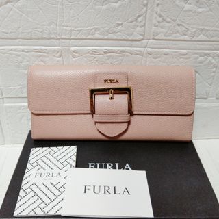 フルラ(Furla)の未使用　フルラ　長財布　レザー　ピンク　ベージュ　箱付き　FURLA(財布)