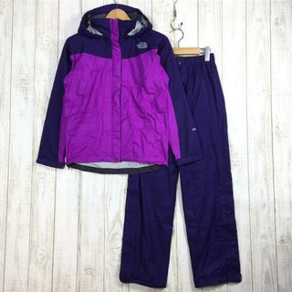 ザノースフェイス(THE NORTH FACE)のWOMENs S ノースフェイス レインテックス フライト Raintex Flight レインスーツ レインシェル ジャケット パンツ セットアップ NORTH FACE NPW11213 NM パープル系(その他)