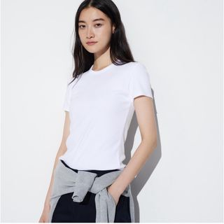 ユニクロ(UNIQLO)のUNIQLO ソフトリブクルーネック(Tシャツ(半袖/袖なし))