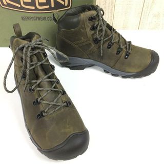 キーン(KEEN)のMENs 28.5cm キーン ピレニーズ Pyrenees レザー トレッキングシューズ KEEN 1026011 Dark Olive / Forest Night グリーン系(その他)