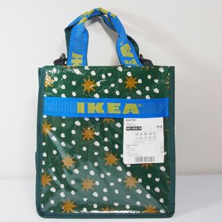  IKEA リメイクバッグ トートバッグ グリーン 緑 限定柄(トートバッグ)