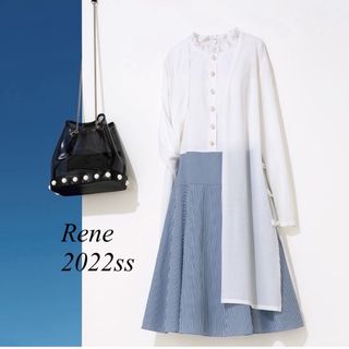 René - 未使用 Rene♡ 2022年 ストライプワンピース