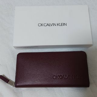 シーケーカルバンクライン(ck Calvin Klein)の6/4まで特別値下げ　新品　CKカルバンクライン 防水レザー　長財布　ボルドー(長財布)