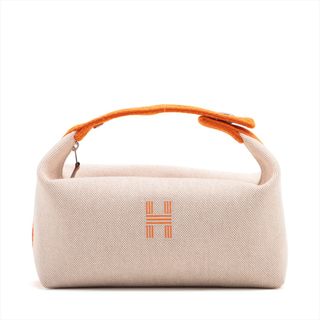 エルメス(Hermes)のエルメス ブリッド ア ブラックPM キャンバス  オレンジ レディース(ハンドバッグ)