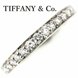 ティファニー(Tiffany & Co.)のティファニー ハーフサークル ダイヤモンド リング Pt950 13P 8.5号(リング(指輪))