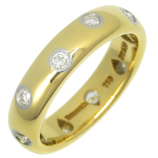 ティファニー(Tiffany & Co.)の【TIFFANY&Co.】ティファニー ドッツ K18イエローゴールド×Pt950プラチナ×ダイヤモンド 9号 約5.7g レディース リング・指輪(リング(指輪))