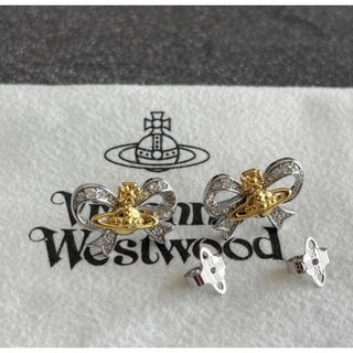 ヴィヴィアンウエストウッド(Vivienne Westwood)のヴィヴィアンウエストウッド　リボンオーブピアス(ピアス)