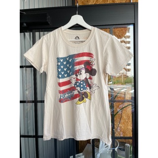 Disney - USA古着 ディズニー ミニーマウス Tシャツ Lサイズ オフホワイト