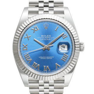 ロレックス(ROLEX)のデイトジャスト41 アズーロブルー Ref.126334 未使用品 メンズ 腕時計(腕時計(アナログ))