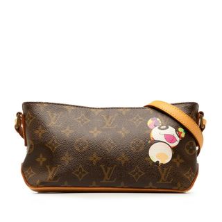 ルイヴィトン(LOUIS VUITTON)のルイ ヴィトン モノグラム トロター パンダ 村上隆 コラボ 斜め掛け ショルダーバッグ M51241 PVC レディース LOUIS VUITTON 【228-51880】(ショルダーバッグ)