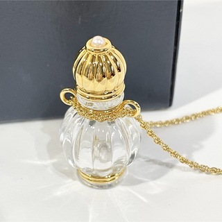 MIKIMOTO - 美品 箱付き ミキモト 香水瓶 ネックレス ペンダント 真珠 パール ガラス 