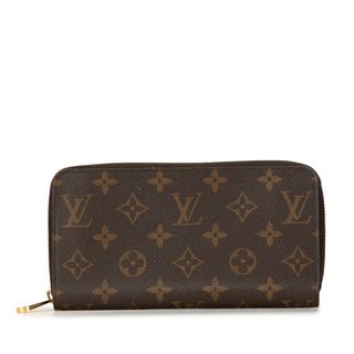 ルイヴィトン(LOUIS VUITTON)の美品 ルイ ヴィトン モノグラム ジッピーウォレット ラウンドファスナー 長財布 M42616 PVC レディース LOUIS VUITTON 【214-52490】(財布)