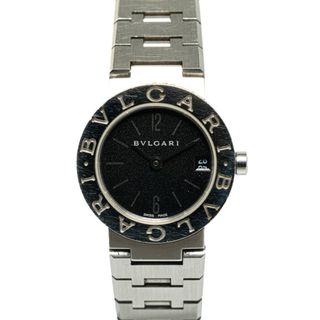 BVLGARI - ブルガリ ブルガリブルガリ 腕時計 BB23SS クオーツ ブラック文字盤 ステンレススチール レディース BVLGARI 【214-52508】