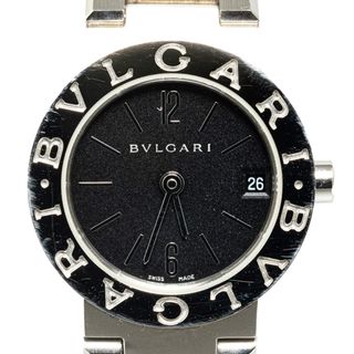 ブルガリ(BVLGARI)の美品 ブルガリ ブルガリブルガリ 腕時計 BB23SS クオーツ ブラック文字盤 ステンレススチール レディース BVLGARI 【214-52510】(腕時計)