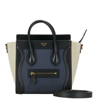 セリーヌ(celine)のセリーヌ ラゲージ ナノショッパー ハンドバッグ ショルダーバッグ 2WAY キャンバス レディース CELINE 【1-0153656】(ハンドバッグ)